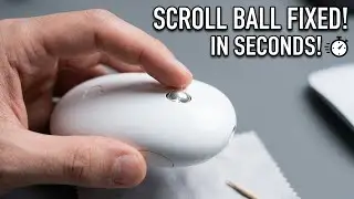 apple mighty mouse fix clean repair dirty ball scroll take apart quick easy retro
