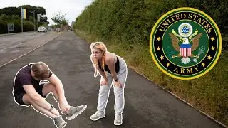 BOYFRIEND VS. GIRLFRIEND US ARMY FITNESS TEST || Female personal trainer vs. male gym goer