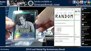 2019 Leaf Metal Pop Century 4 Box Hit Draft Pig Pen Annivarsary 7 31 2019