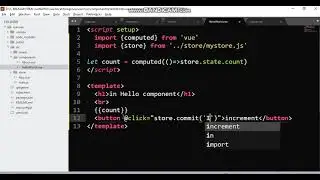 vue script setup with VUEX-PERSISTEDSTATE