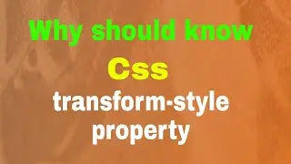 Css transform style property bangla tutorials 2021 .