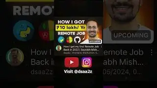 How I get my first Remote Job Back in 2022 | Saurabh Mishra Ex-Codechef #dsa