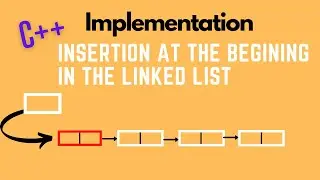 Insertion at the beginning in linked list in C++ (Implementation) in Hindi/Urdu Skill tech edu