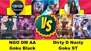 DBS Fusion World TCG | NGO DM AA vs Dirty D Nasty - Round 4 | Set 1 Format: Goku Black vs Goku ST