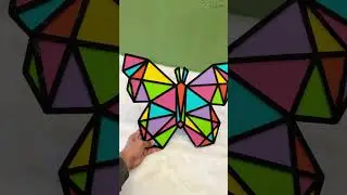 Geometric Butterfly Painting Art Kit | Creative Fun from Kiddo Korner #playdoughcreations  #diy