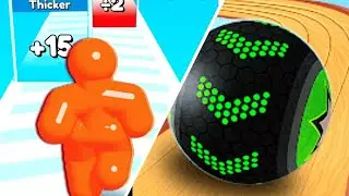 📌Going Balls vs Tall Man Run 54AE4E! All Level Gameplay Android,iOS