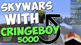 *WIERD* SKYWARS WITH CRINGEBOY5000! | Minecraft Hypixel Teams Insane Skywars w/Shaan!