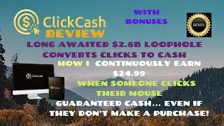 ClickCash Review & Demo ✅Get. $24.99 when someone clicks your mouse.🖱️