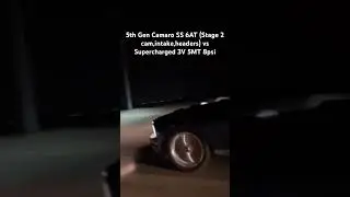 5th Gen Camaro SS 6AT (Stage 2 cam,intake,headers) vs Edelbrock Supercharged 3V 5MT | Roll Race