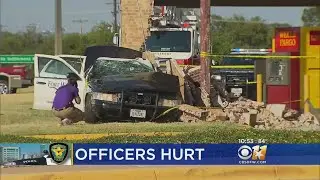 2 Officers Injured In Crash In Fort Worth