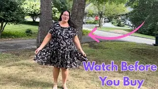 Curvy Women&rsquo;s Midi Dress Try-On &ndash; Floral Chiffon Magic!