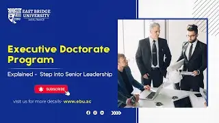 Executive Doctorate Program - For Busy Working Professionals #Executivedoctorate #education