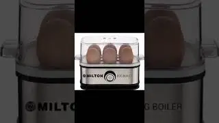 MILTON Smart Egg Boiler 210-Watt (Transparent and Silver Grey),  