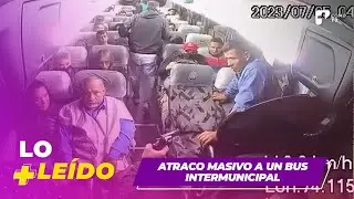 Atraco masivo a un bus intermunicipal que cubre la ruta Portal 80 - La Vega