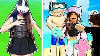 I Let Strangers TOUCH Me IRL In Roblox VR!
