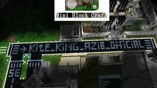 #8 I Build My Channel Name In Mini Block Craft |Build Garage And Piston door