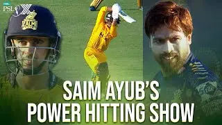 𝐒𝐚𝐢𝐦 𝐀𝐲𝐮𝐛 Shows Some Power Hitting | Half-Century in Style in Rawalpindi | HBL PSL X | M2M1A