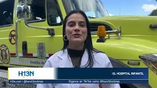 Bomberos aparecieron por las ventanas y sorprendieron a niños hospitalizados en Medellín