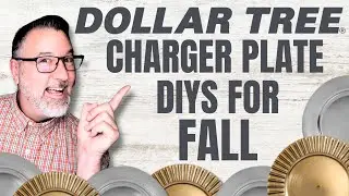 Dollar Tree Charger Fall DIYs - Home Decor DIYs - #falldecor @DavesWreaths