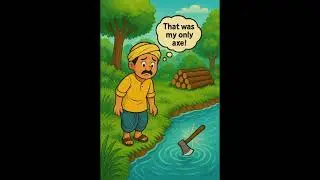 The Honest WoodCutter #honesty #honest #kids #kidsstory #english