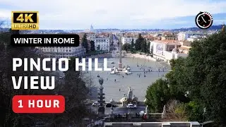 Pincio Hill View: Piazza del Popolo in Rome