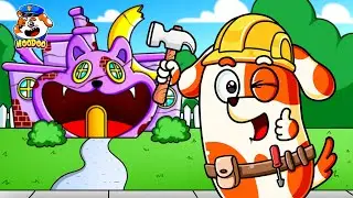 New Animation | Tung Tung Hoo Doo's First Home...! | Super Pup Animation