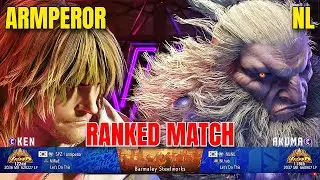 Street Fighter 6 🔥 Armperor (Ken, Ryu) vs NL (Akuma) &ndash; Бои Высокого Уровня 🔥 SF6