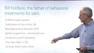Stephen Butler on chronic pain