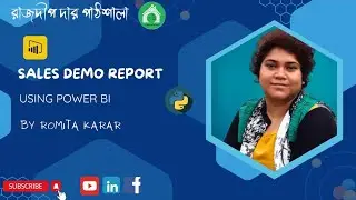 Demo Project video in topic of Sales Report Using Power Bi By Romita karar | RDP |