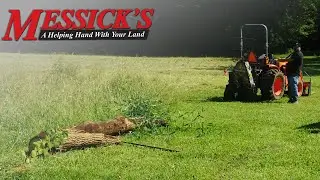 Clearing Logs with a PTO winch - Wallenstein Tractor Winch