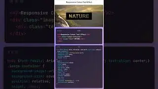 Responsive Cutout Text Effect
