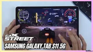 SAMSUNG TAB S11 5G CarX Street Gaming Test | Dimensity 9400+ | 120Hz Display
