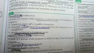 Definition of Maternal death