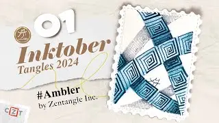 😽✦Inktober Tangles 2024✦ Day 01 #inktobertangles2024 #zentangle #禪繞畫 #禅绕画 #ゼンタングル #젠탱글