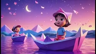 Five Little Paper Boats Sailing Away | Nursery Rhymes for Kids & Baby Songs