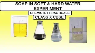 ACTION OF SOAP IN SOFT WATER AND HARD WATER X CLASS CHEMISTRY PRACTICAL