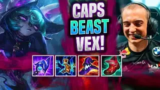 CAPS IS A BEAST WITH VEX NEW CHAMP! - G2 Caps Plays Vex MID vs Syndra! | Patch 11.21