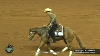 Baileys Not Painted ridden by Ronny Lane Colston  - 2018 NRHA Derby (NP Finals, Sec. 2)