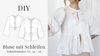 DIY blouse with bows | Sewing instructions and patterns in many sizes