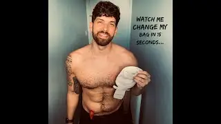 A simple display of a Ostomy bag change #Shorts