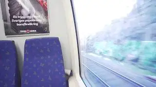 Sweden, Stockholm, train ride from Flemingsberg to Södertälje