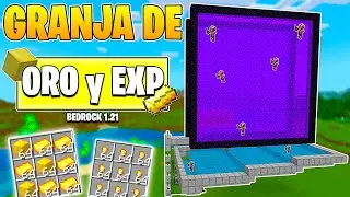 GRANJA de ORO y EXP &iexcl;Autom&aacute;tica! Minecraft Bedrock 1.21