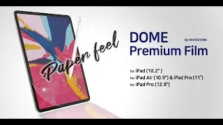 [Whitestone] How to Install Paper Feel Screen Protector For Apple iPad 10.9 & 11 & 12.9 Inch