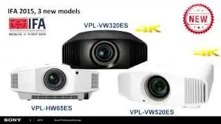 Die neuen SONY Heimkinoprojektoren VPL HW 65 ES, V