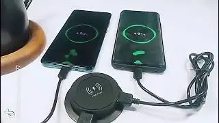 Statie de incarcare wireless, incarcator incorporat in masa3-in-1, 2 porturi USB, functia QI, cablu