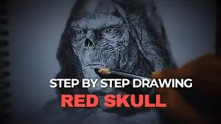 Portrait of Red Skull charcoal pencil drawing, #pencilsketch #pencildrawing   | Charcoal lives