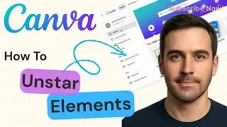 How To Unstar Elements On Canva | Canva Tutorial 2025