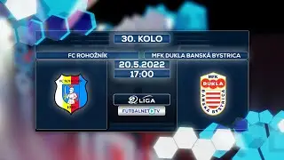 2.liga 2021/2022 30.kolo: FC Rohožn&iacute;k - MFK Dukla Bansk&aacute; Bystrica (zostrih)