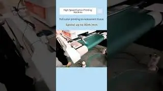 High speed carton printer suitable #cartonprinter #corrugatedpaper #tissuepaper #cardboard