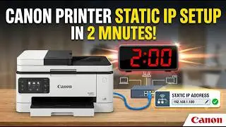 How to Configure IP Address on Canon Printer (Printer Setup)
